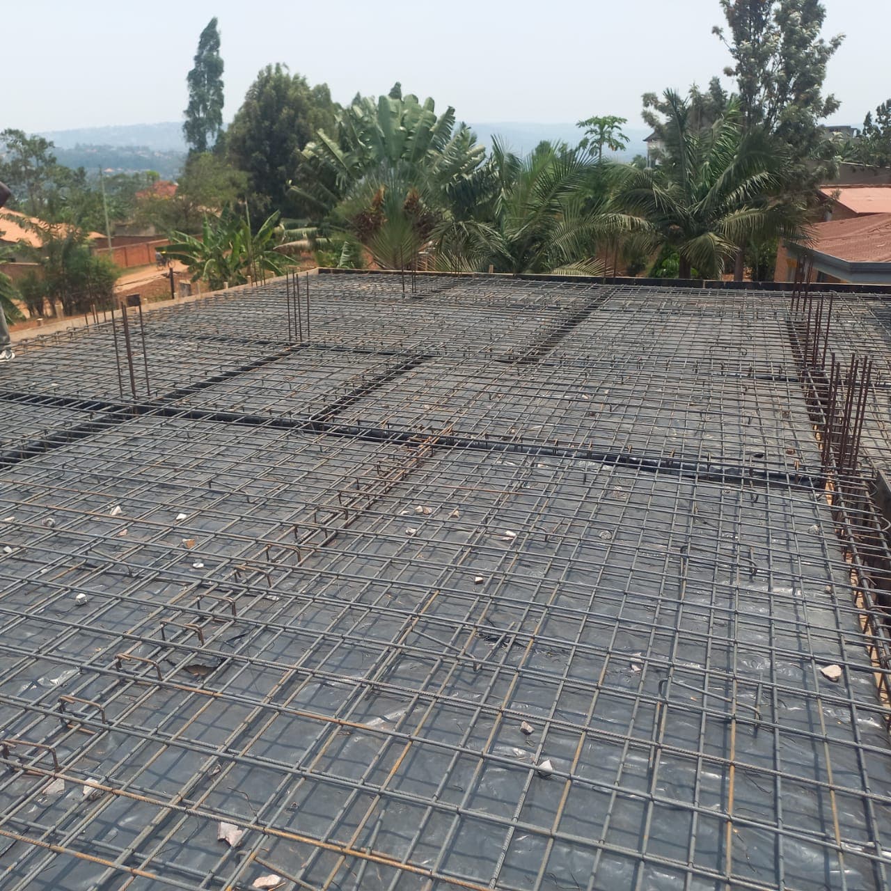 Slab reinforcement — closer view
